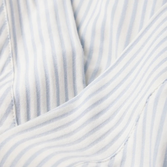 LAKE Pajamas | Maternity DreamModal™ Kimono Three-Piece Set in Fog - Picture 4 of 6